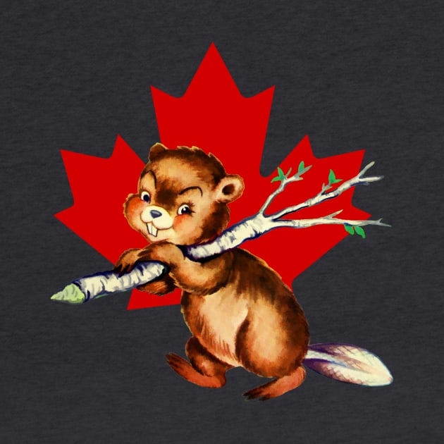 Canadian Beaver working hard by LittleBean